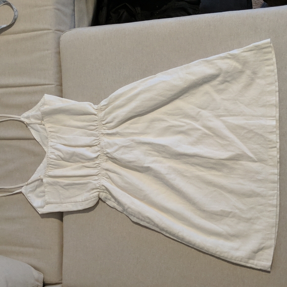 J. Crew | Ivory Linen-Viscose Blend Dress | XXS - Picture 2 of 8